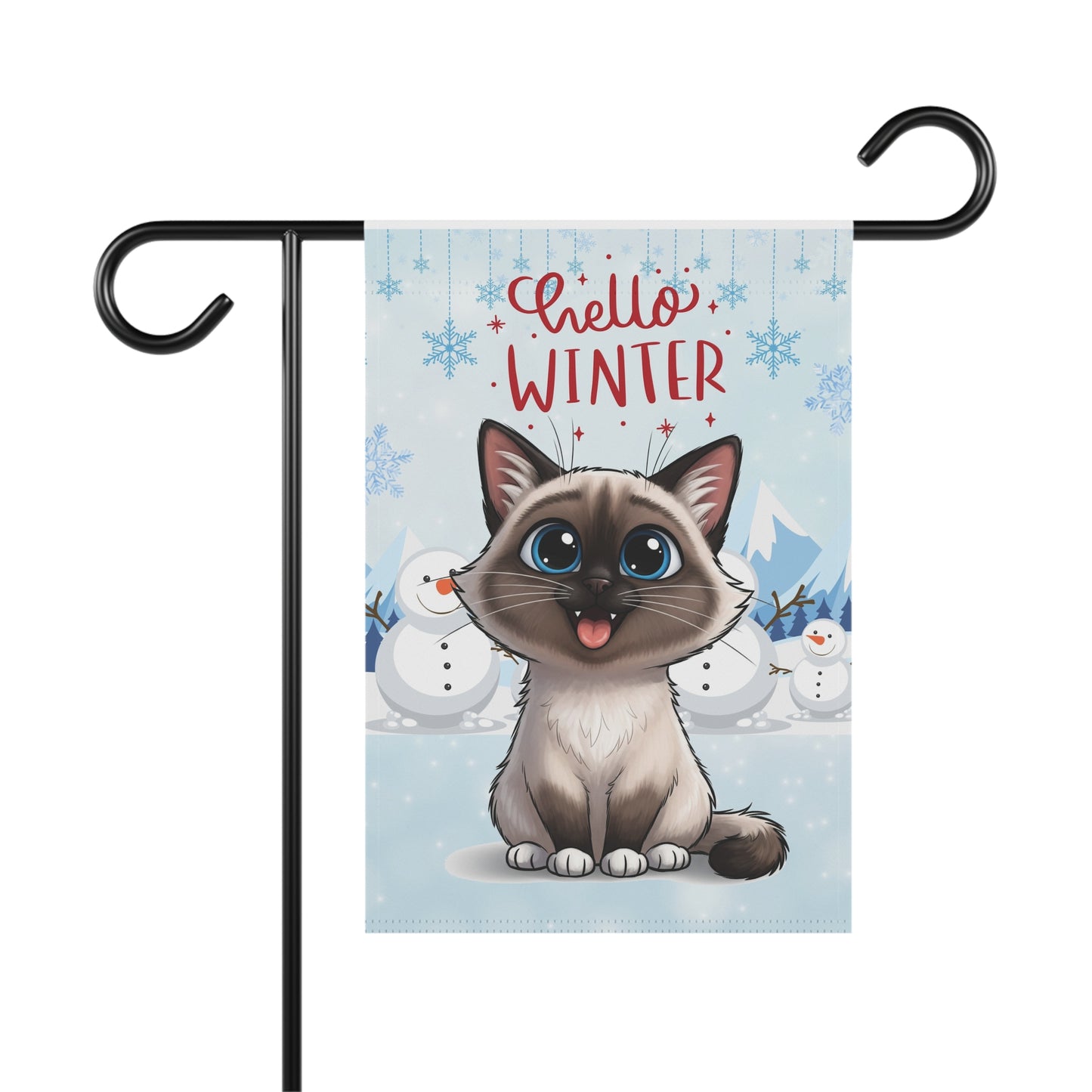 Ragdoll Hello Winter Garden Banner
