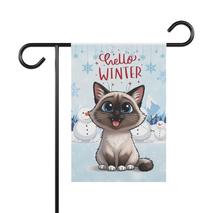 Ragdoll Hello Winter Garden Banner