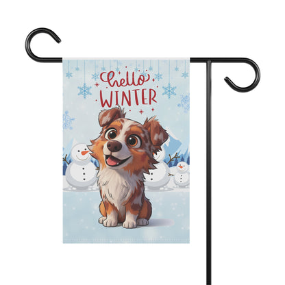 Aussie Hello Winter Garden Banner