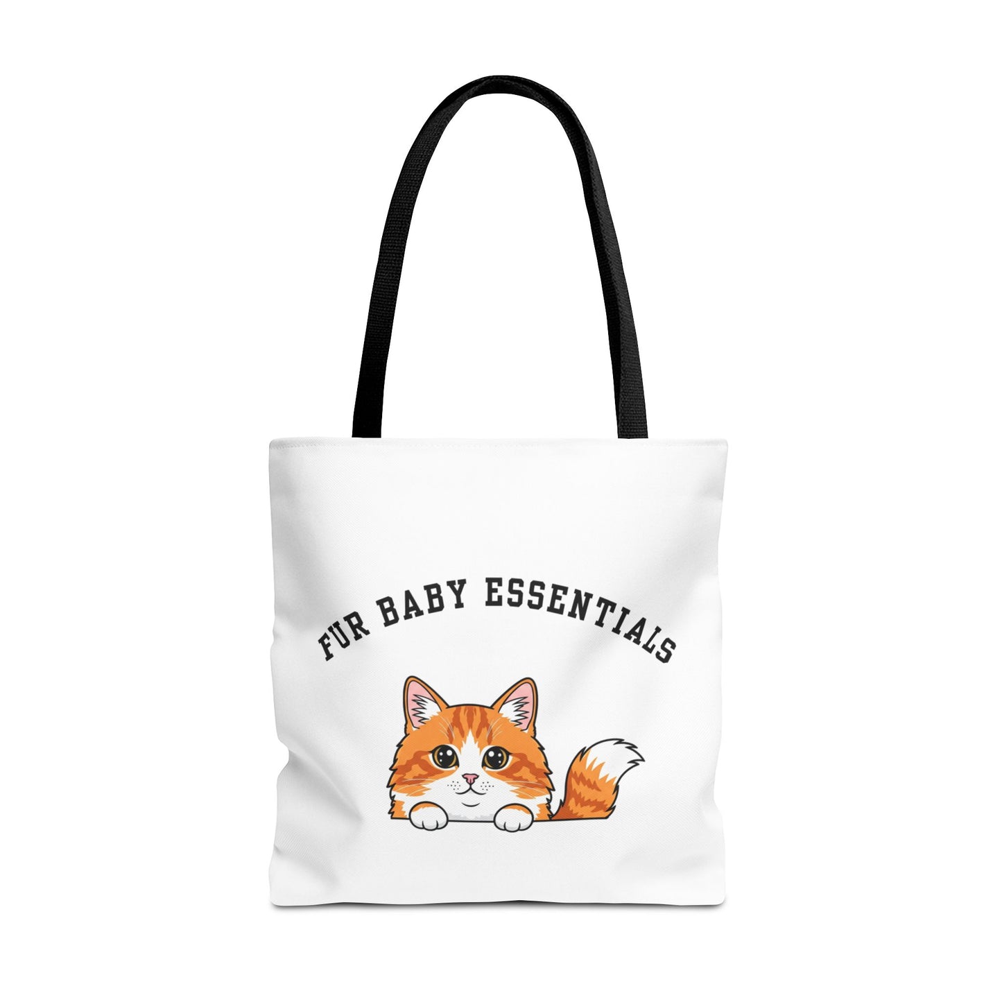 Long hair bi-color orange cat FurBaby Tote Bag