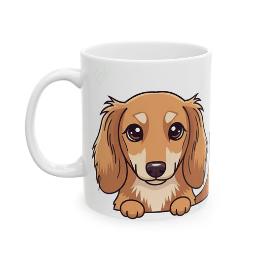 Dachshund Peek-a-Boo Mug | Best Weenie Daddy Gift