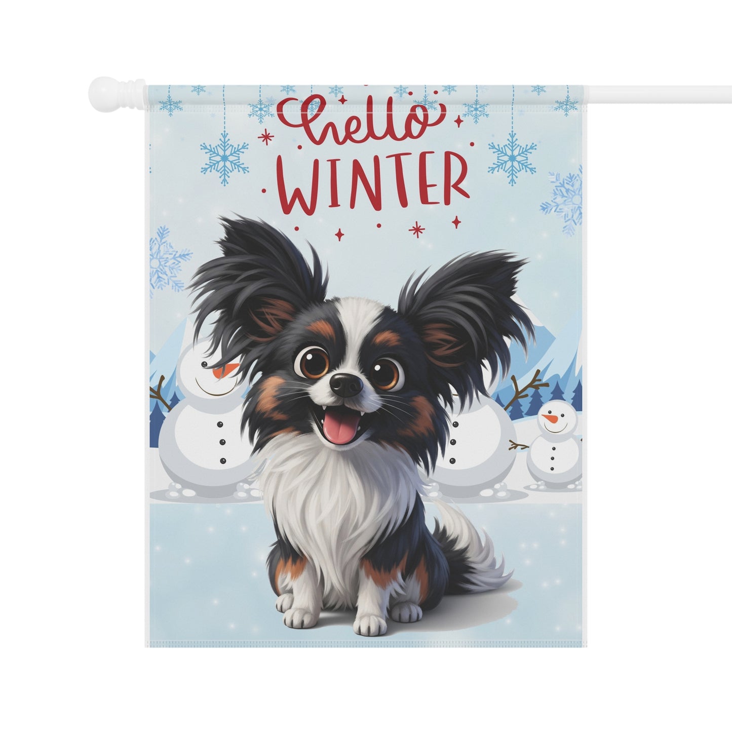 Papillon Hello Winter Garden Banner