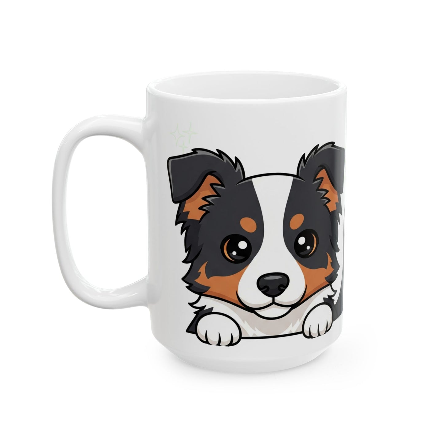 Border Collie Peek-a-Boo Mug | Best Border Collie Daddy Gift