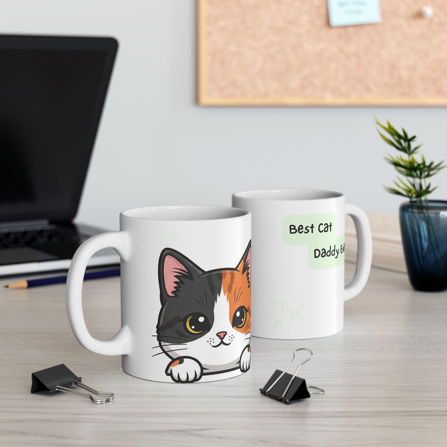 Cat Peek-a-Boo Mug | Best Daddy Gift