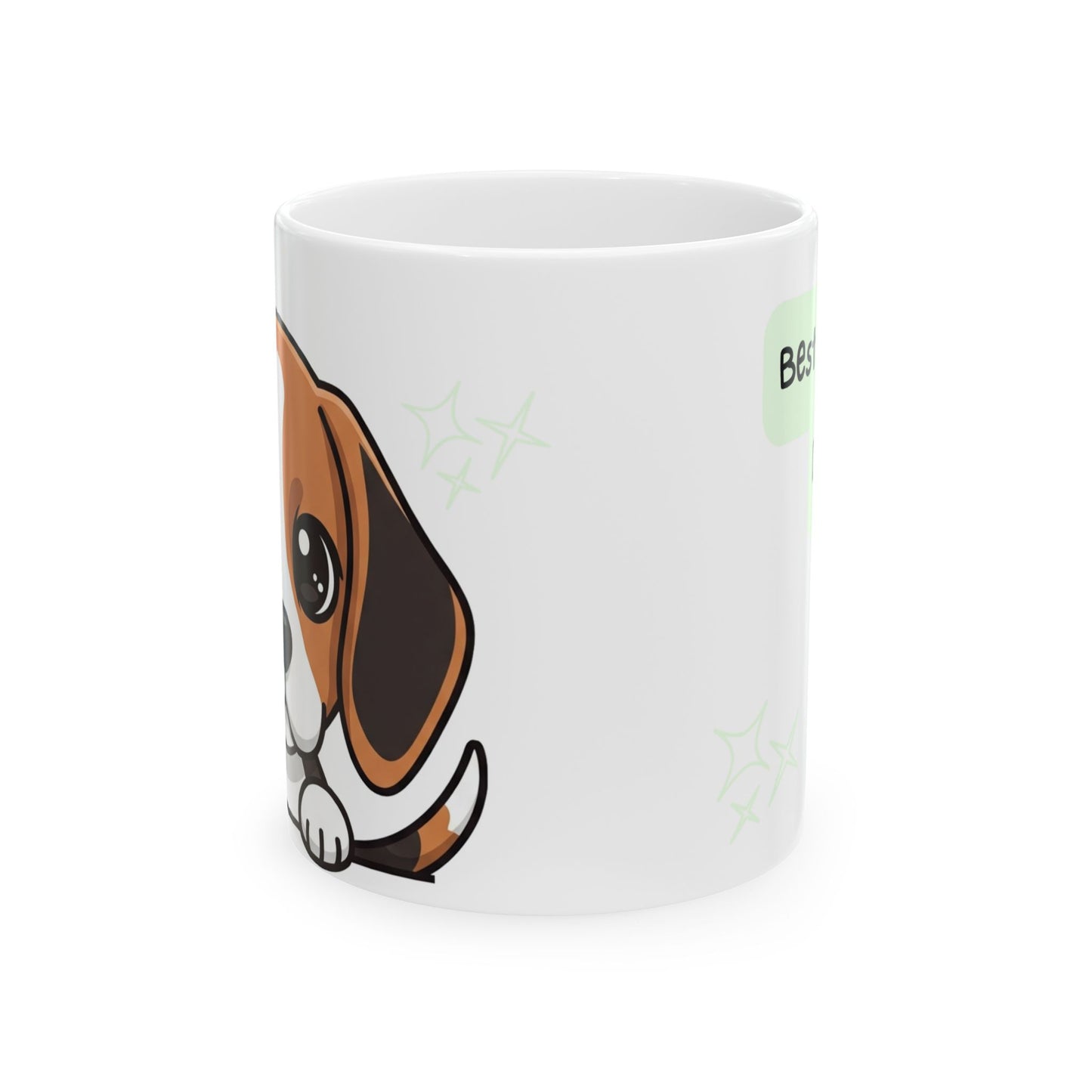 Beagle Peek-a-Boo Mug | Best Beagle Daddy Gift