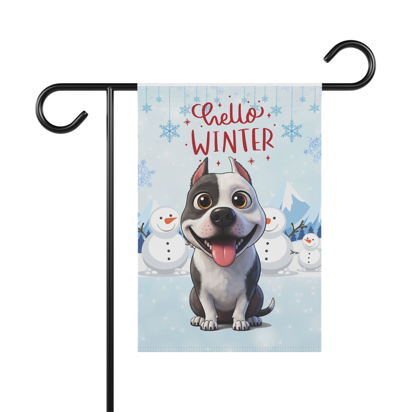 Pitbull Hello Winter Garden Banner