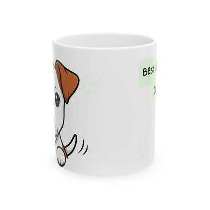 Jack Russell Terrier Peek-a-Boo Mug | Best Jack Russell Daddy