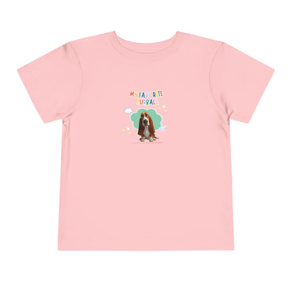 Basset Hound Favorite Furball Toddler Tee