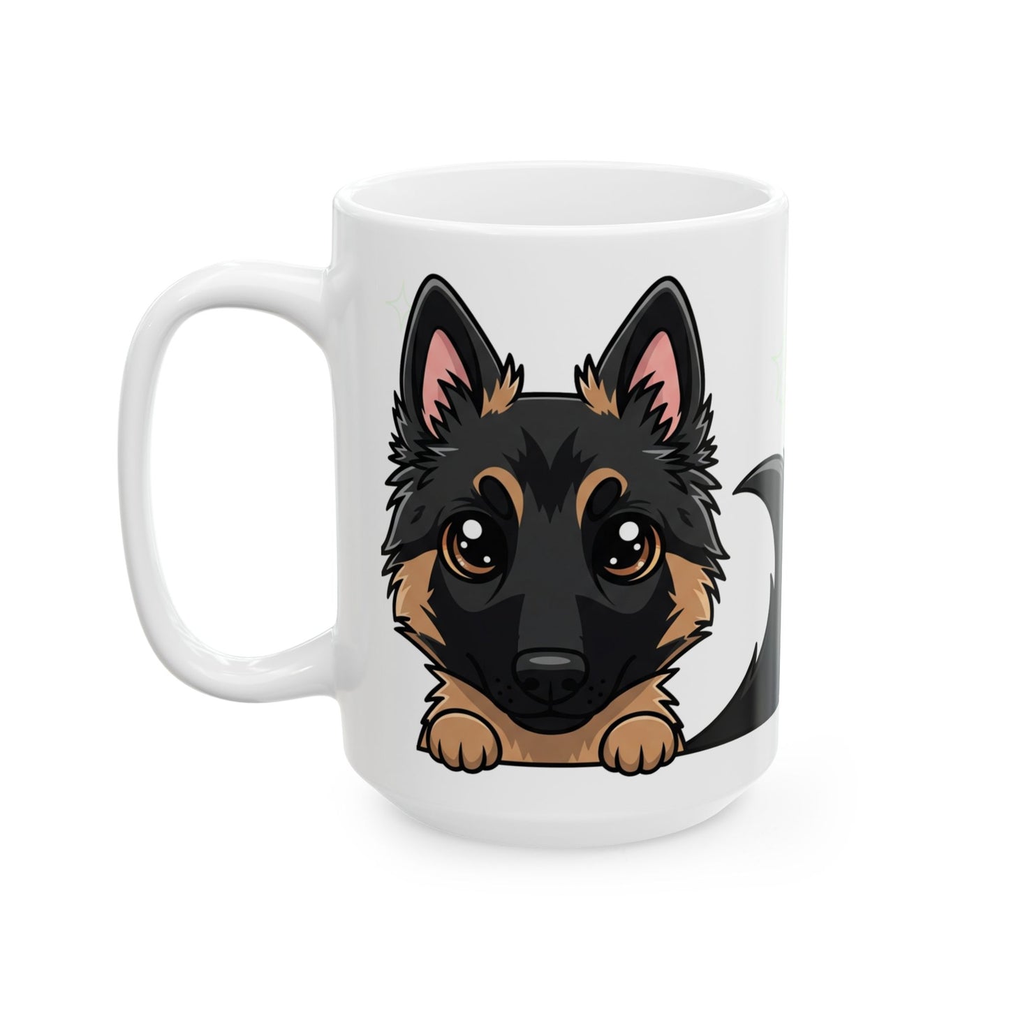Belgian Shepherd Peek-a-Boo Mug | Best Malinois Daddy Gift