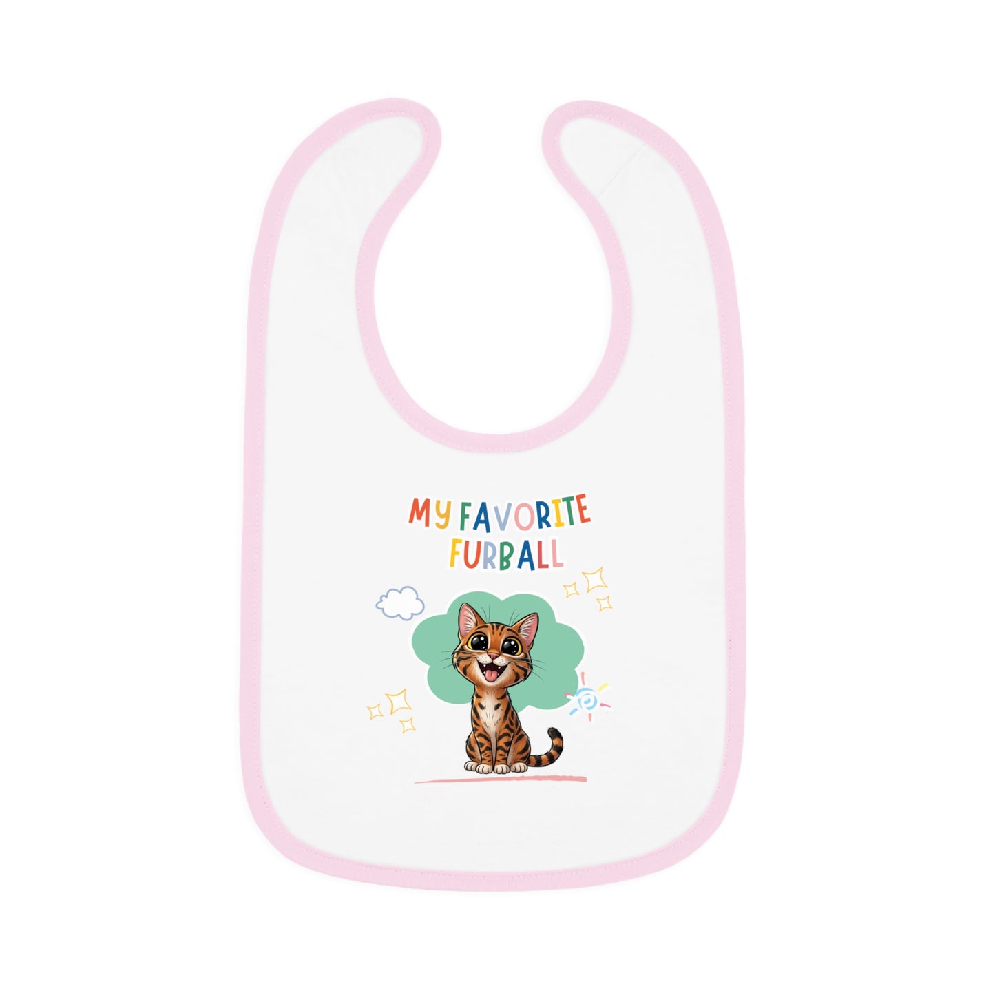 Bengal Cat Favorite Furball Baby Bib