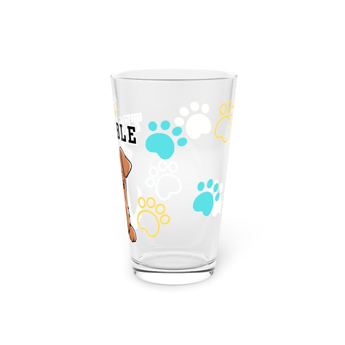 Irish Terrier Tiny Trouble Pint Glass