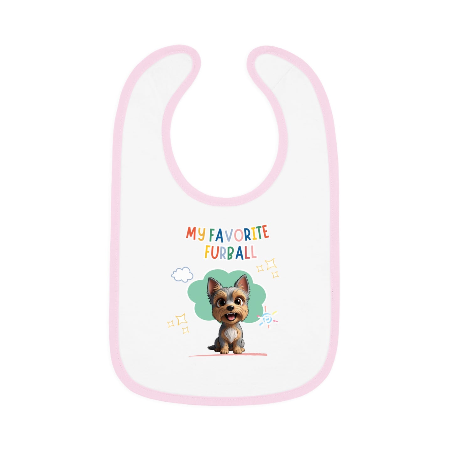 Yorkie Favorite Furball Baby Bib
