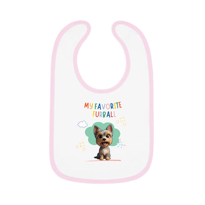 Yorkie Favorite Furball Baby Bib
