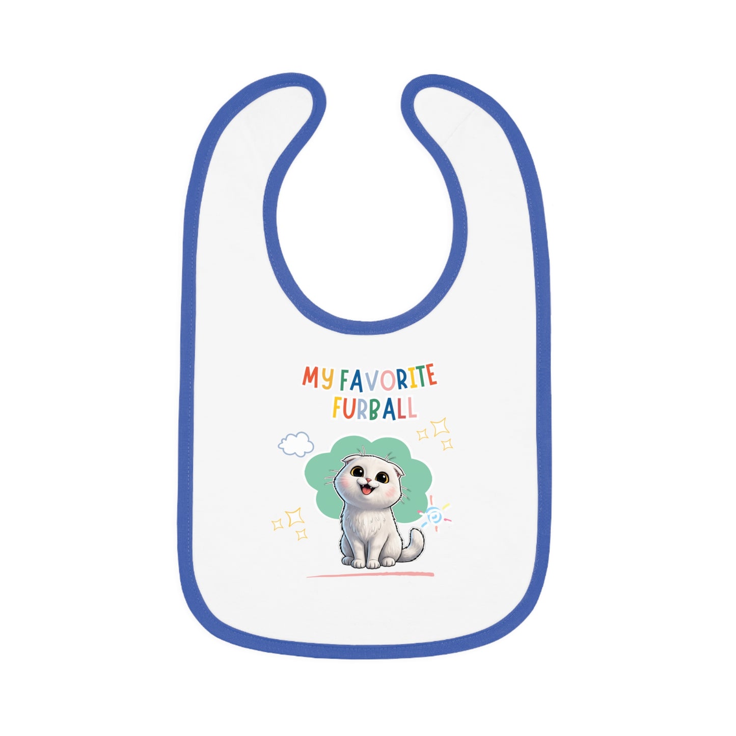 Scottish Fold Favorite Furball Baby Bib