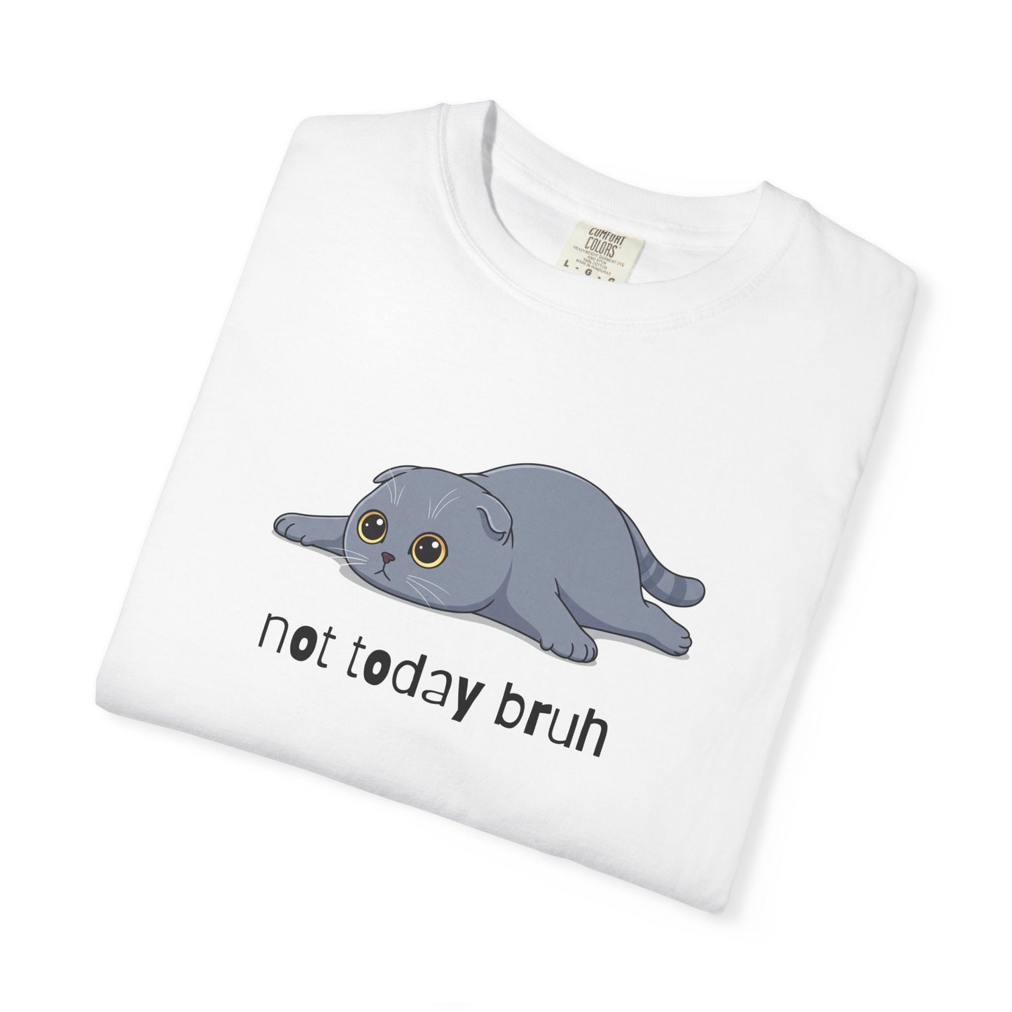 Scottish Fold Not Today Bruh T-Shirt