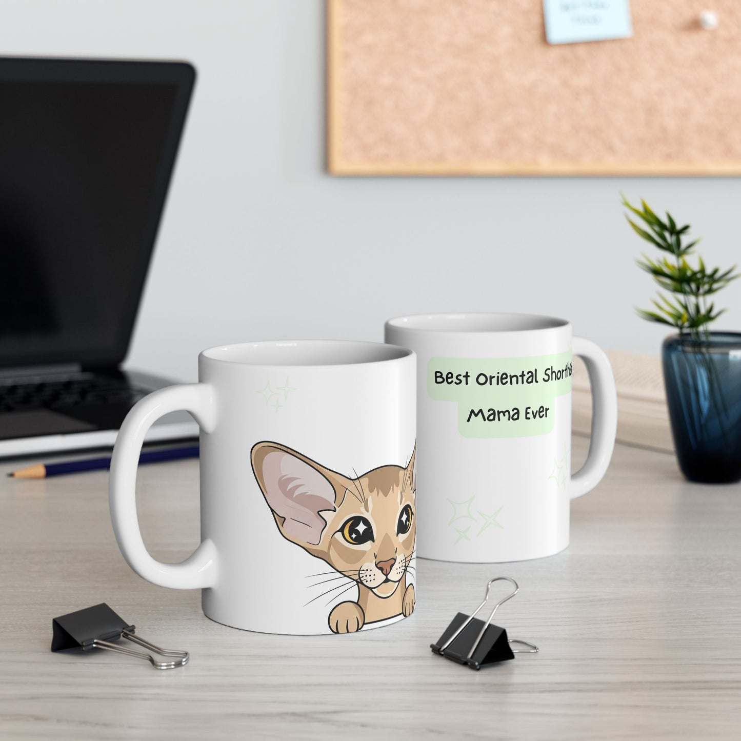 Oriental Shorthair Peek-a-Boo Mug | Best Oriental Shorthair Mama Gift