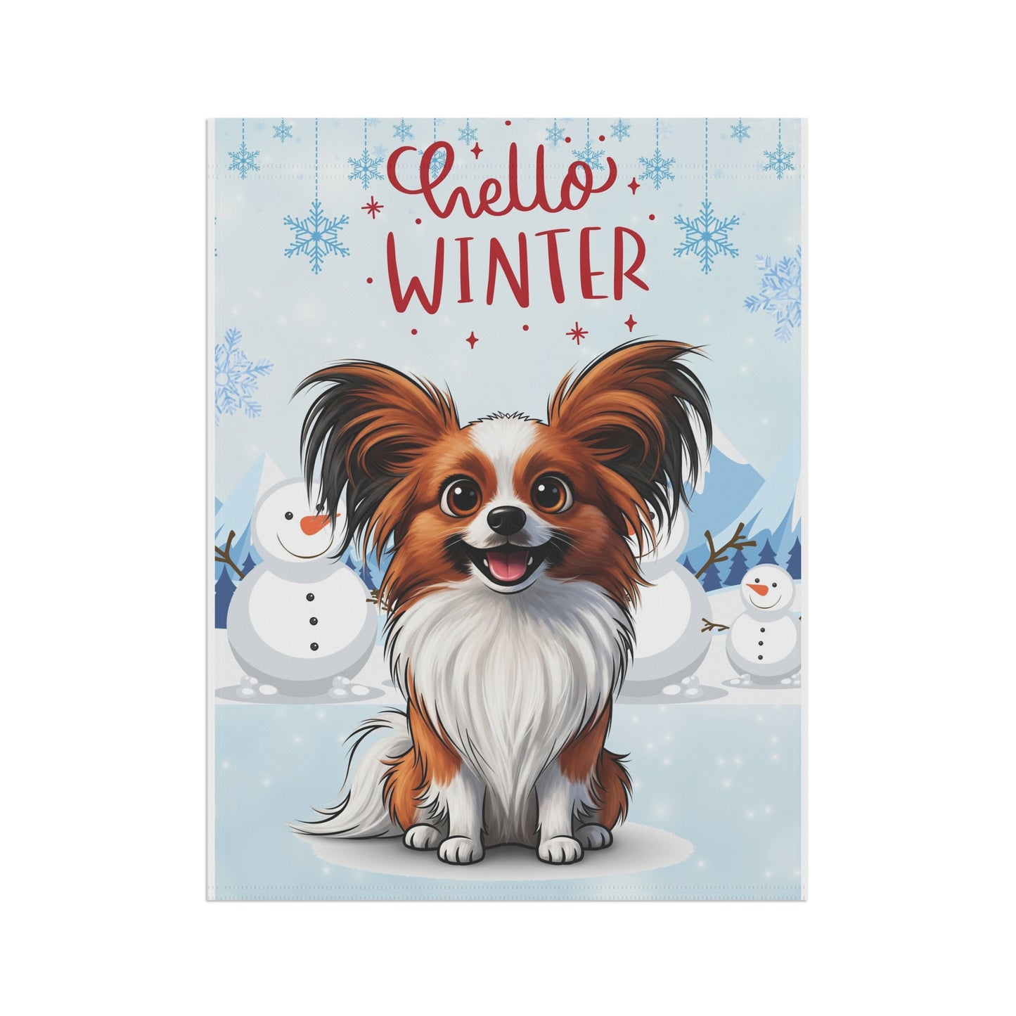 Papillon Hello Winter Garden Banner