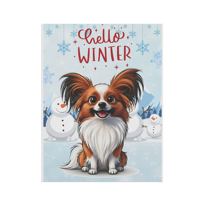Papillon Hello Winter Garden Banner