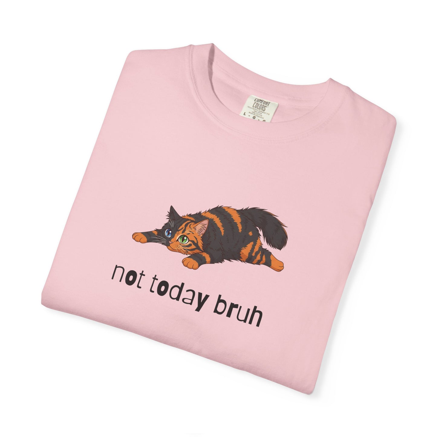 Long hair chimera cat Not Today Bruh T-Shirt