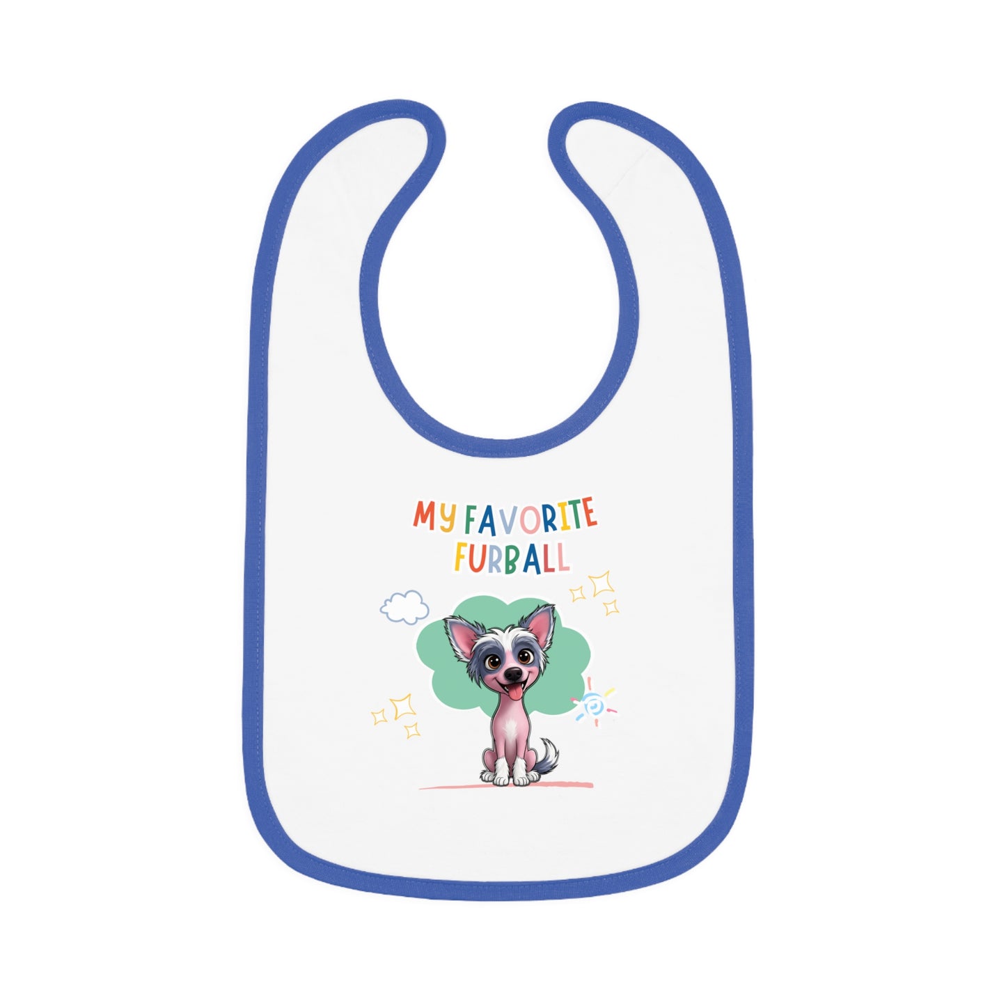 Chinese Crested Favorite Furball Baby Bib