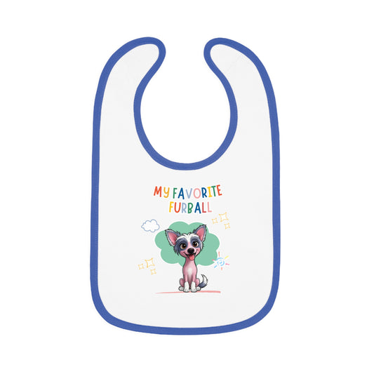 Chinese Crested Favorite Furball Baby Bib