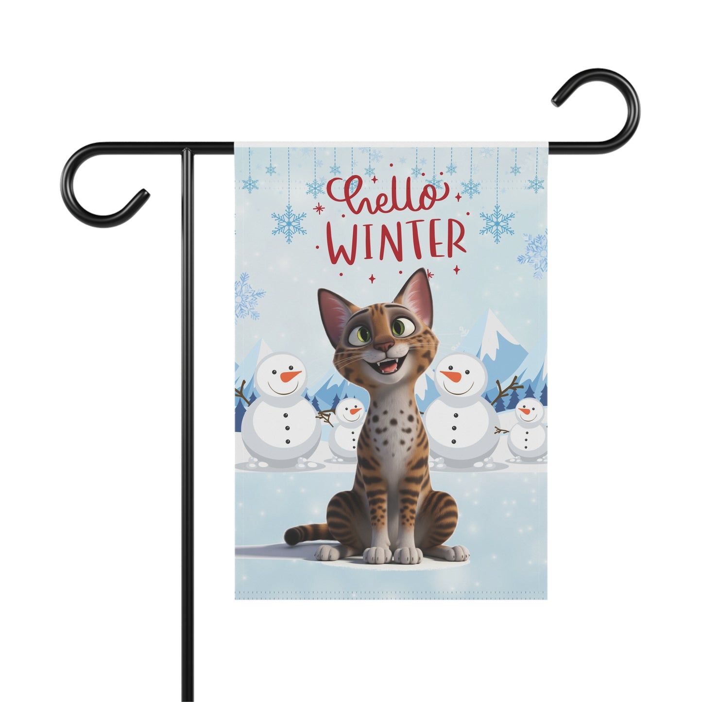 Ocicat Hello Winter Garden Banner