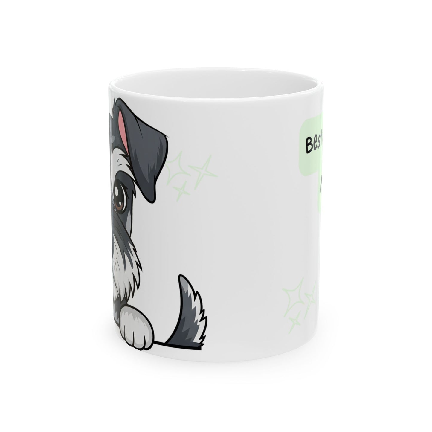 Mini Schnauzer Peek-a-Boo Mug | Best Schnauzer Mama Gift