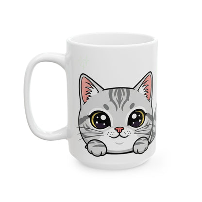 Cat Peek-a-Boo Mug | Best Cat Daddy Gift