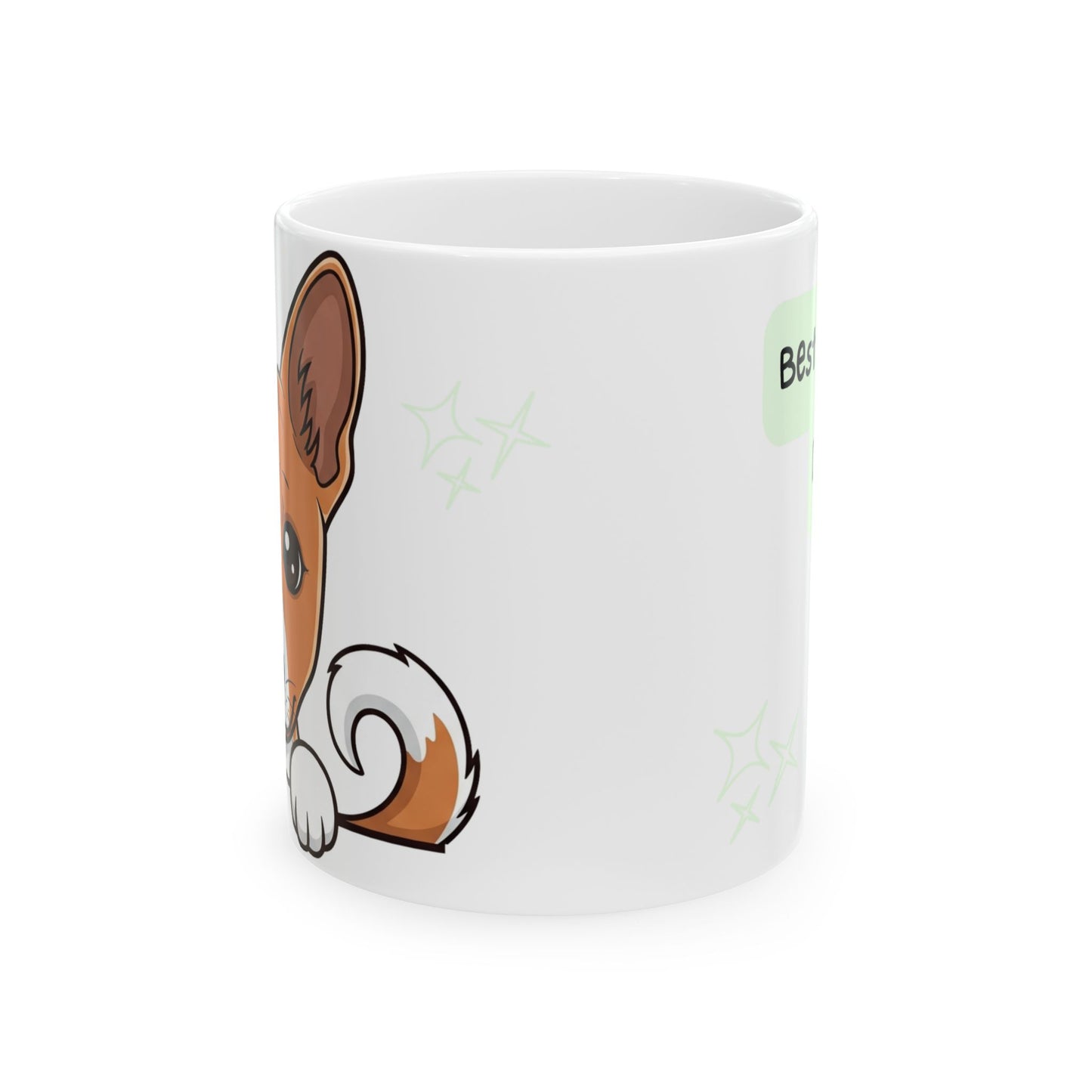 Basenji Peek-a-Boo Mug | Best Basenji Daddy Gift