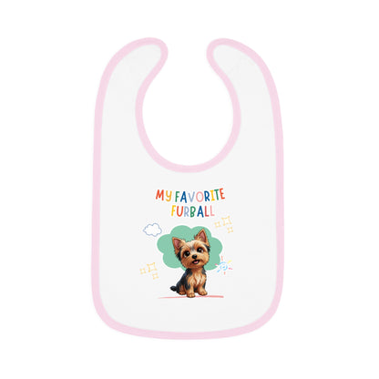 Yorkie Favorite Furball Baby Bib