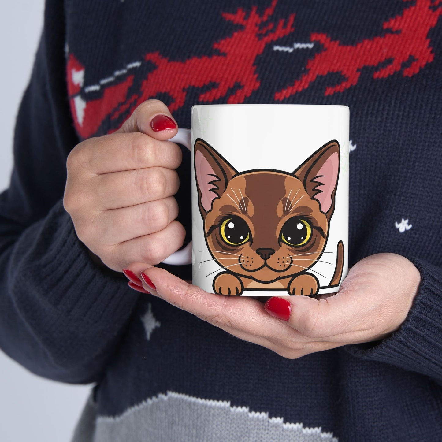Cat Peek-a-Boo Mug | Best Cat Mama Gift