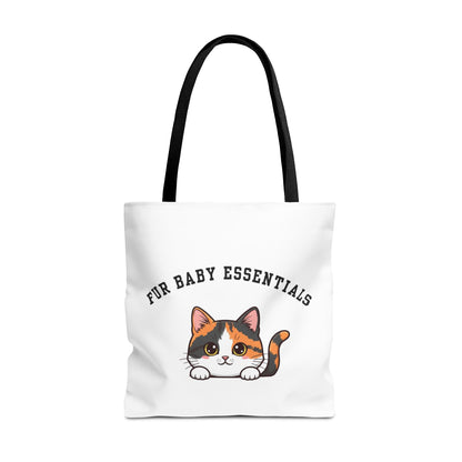 Short hair calico cat FurBaby Tote Bag