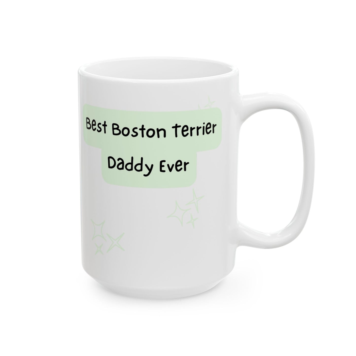 Boston Terrier Peek-a-Boo Mug | Best Boston Terrier Daddy Gift