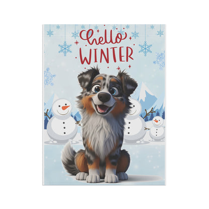 Aussie Hello Winter Garden Banner