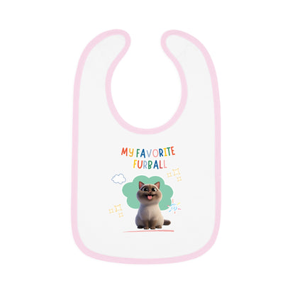 Siamese Cat Favorite Furball Baby Bib