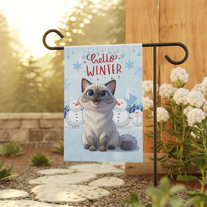 Ragdoll Hello Winter Garden Banner