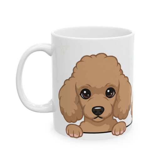 Poodle Peek-a-Boo Mug | Best Poodle Daddy Gift