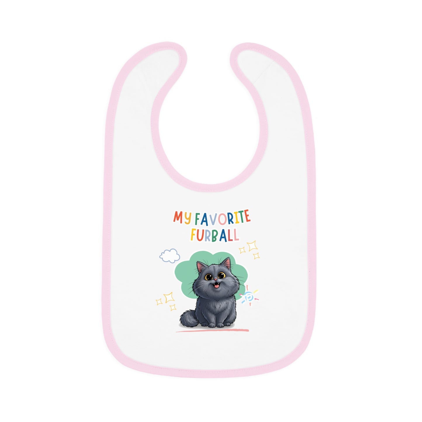Persian Cat Favorite Furball Baby Bib