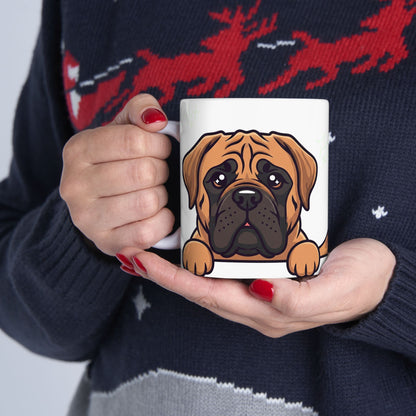 Mastiff Peek-a-Boo Mug | Best Mastiff Daddy Gift