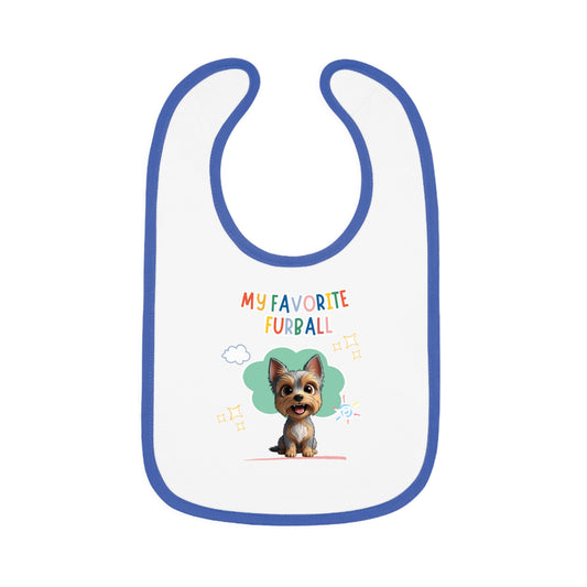Yorkie Favorite Furball Baby Bib