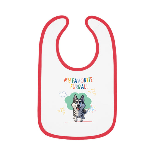 Husky Favorite Furball Baby Bib