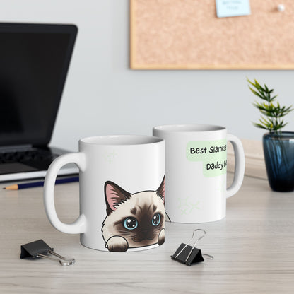 Siamese Peek-a-Boo Mug | Best Siamese Daddy Gift