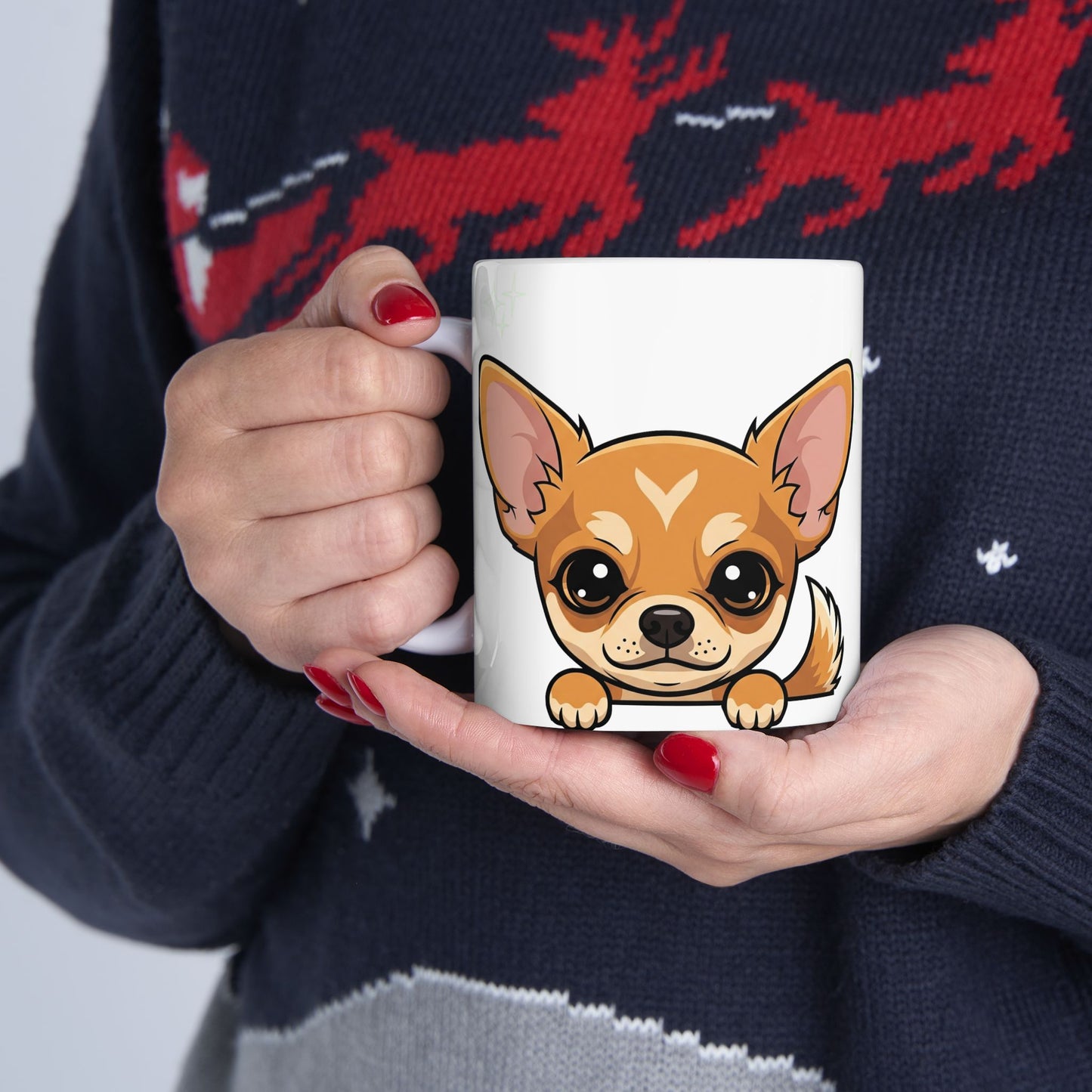Chihuahua Peek-a-Boo Mug | Best Chihuahua Mama Gift