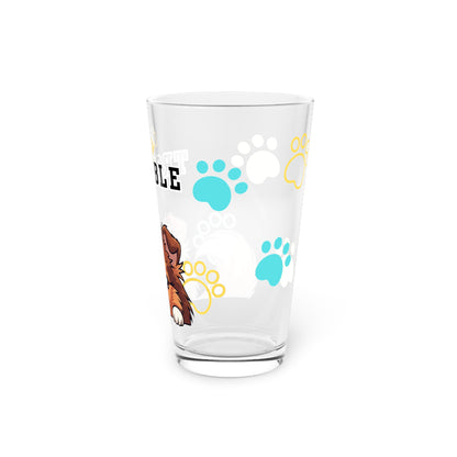 Sheltie Tiny Trouble Pint Glass