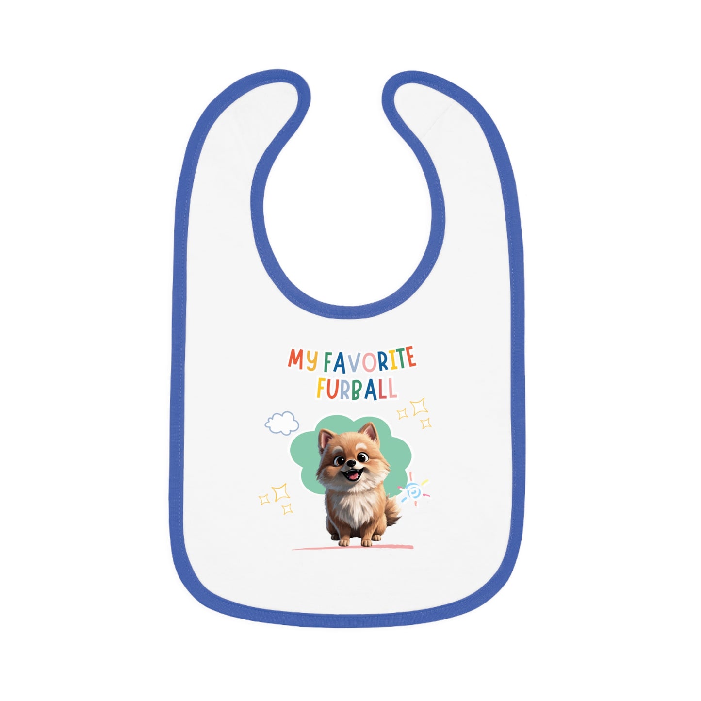 Pomeranian Favorite Furball Baby Bib
