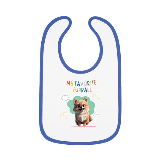 Pomeranian Favorite Furball Baby Bib
