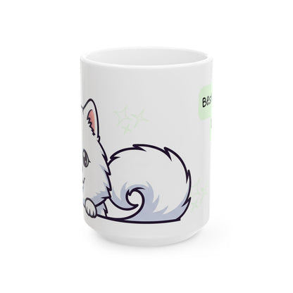 Samoyed Peek-a-Boo Mug | Best Samoyed Daddy Gift