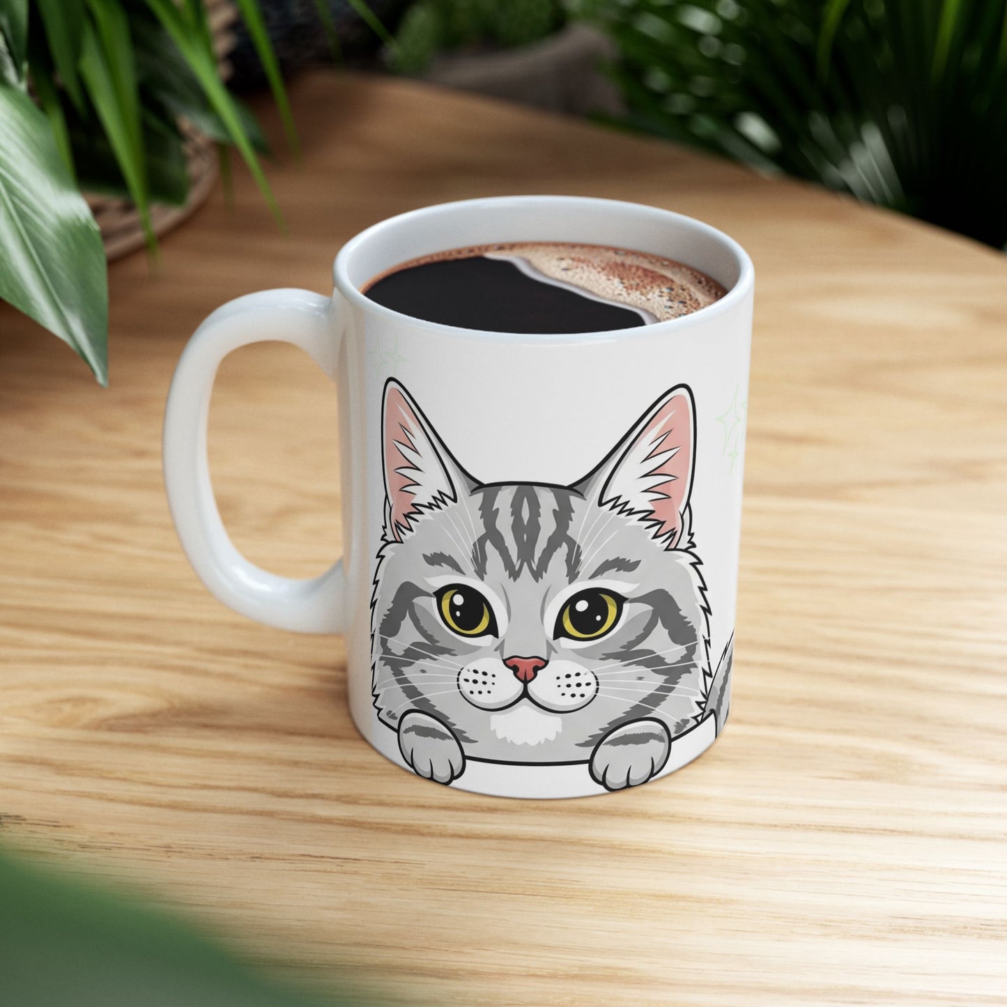 Cat Peek-a-Boo Mug | Best Cat Daddy Gift