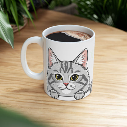 Cat Peek-a-Boo Mug | Best Cat Daddy Gift