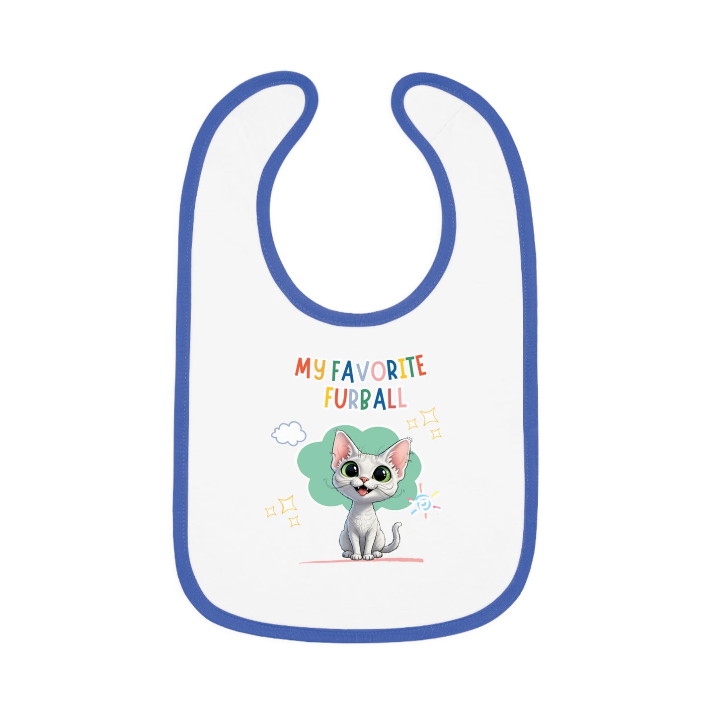 Devon Rex Favorite Furball Baby Bib